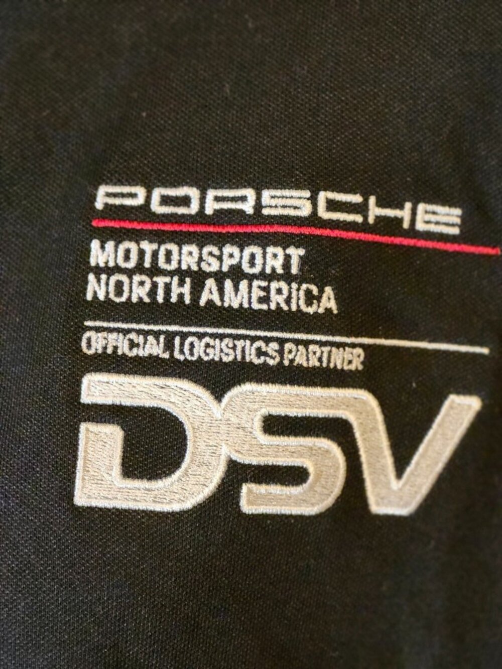 Porsche Motorsport Racing DSV Logistics Cutter & Buck Crew Polo Shirt XXXL RARE